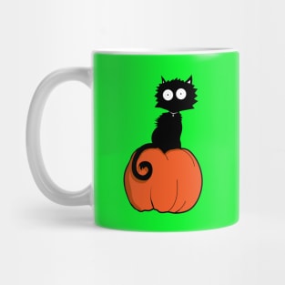 Pumpkin Kitty Meow Mug